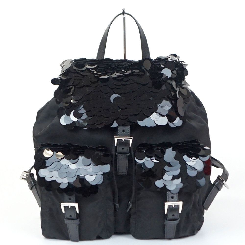 Prada Backpack Testo Nylon Black